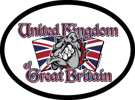 UK Bulldog - Arched Flag