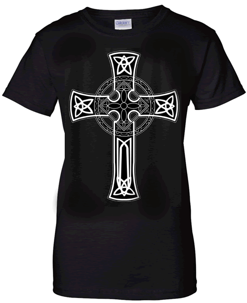 Celtic Cross (black w/white)