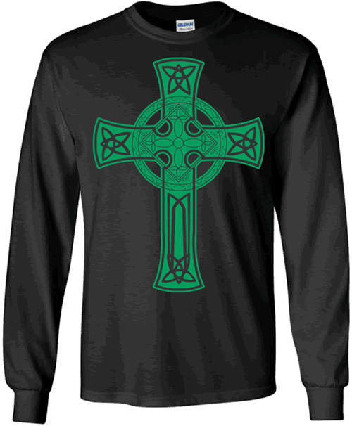 Celtic Cross (black w/green)