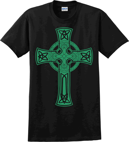 Celtic Cross (black w/green)