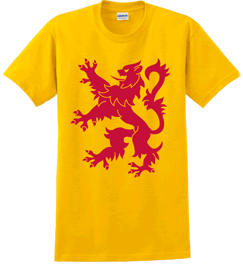Scotland Lion (yellow w/red)