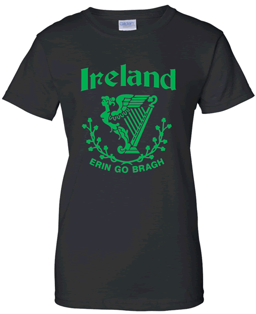 Ireland w/Harp (black w/greem)