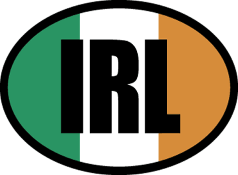 Ireland Flag w/IRL