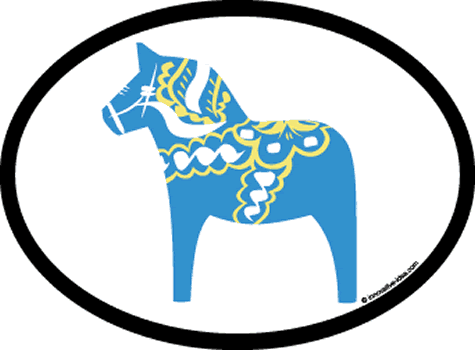 Dala Horse - Blue