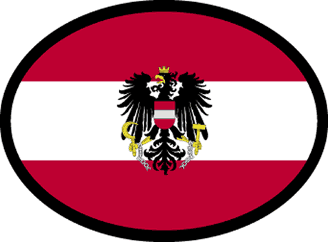 Austrian Flag w/shield