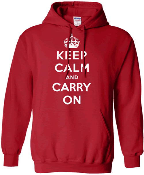 Keep Calm and Carry On (red)