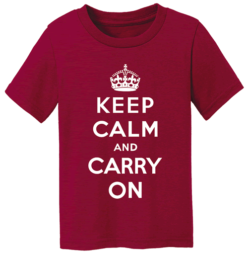 Keep Calm and Carry On (red)