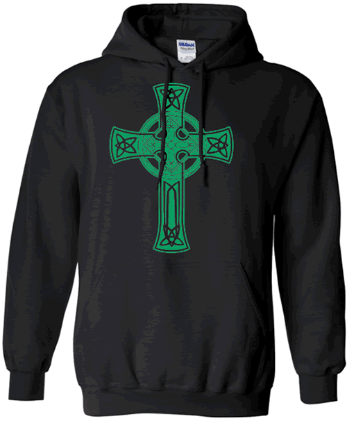 Celtic Cross (black w/green)