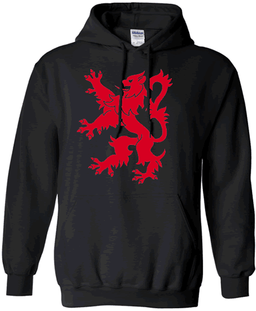 Scotland Lion (black w/red)